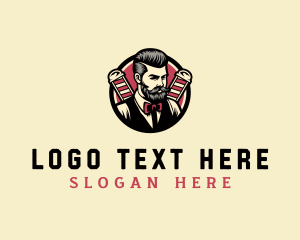 Beard - Retro Stylish Gentleman logo design