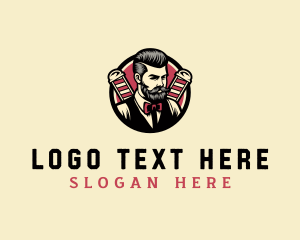 Retro Stylish Gentleman Logo