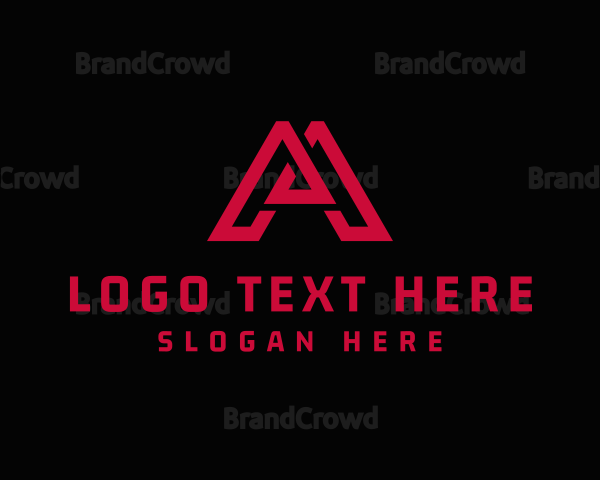 Gaming Letter MA Monogram Logo