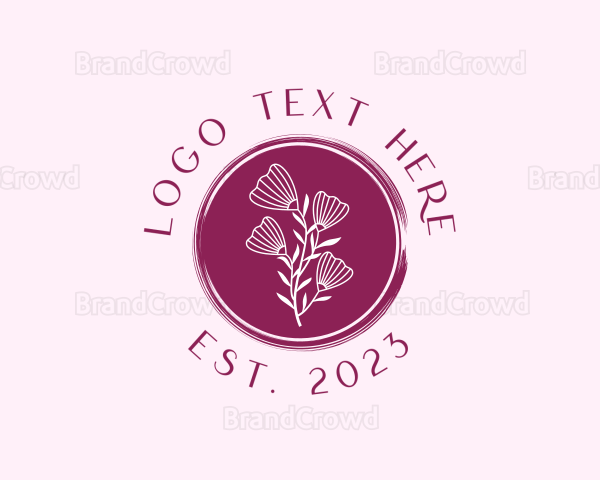 Floral Spa Wellness Logo