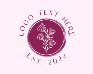 Aromatherapy - Floral Spa Emblem logo design