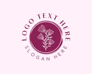 Dermatologist - Floral Spa Wellness logo design