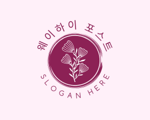 Floral Spa Wellness logo design