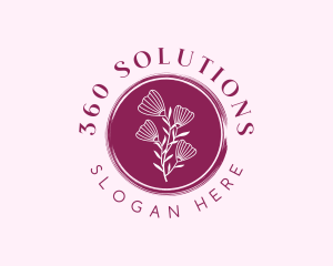 Floral Spa Wellness logo design