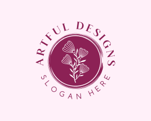 Floral Spa Wellness logo design