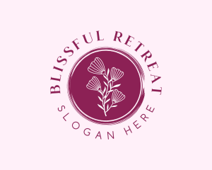 Floral Spa Wellness logo design