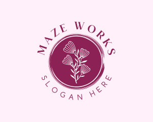 Floral Spa Wellness logo design