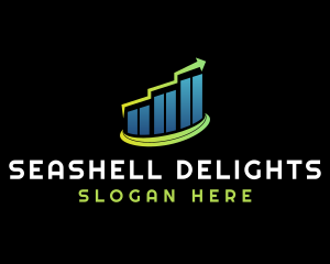 Graph Sales Growth logo design