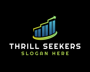 Graph Sales Growth logo design