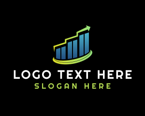Investment - Graph Investment Growth logo design