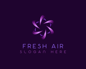 HVAC Air Ventilation logo design