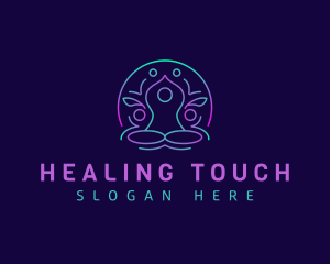 Wellness Meditation Yoga logo design