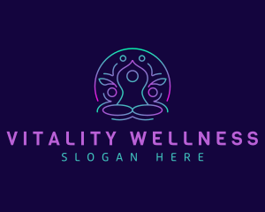 Wellness Meditation Yoga logo design