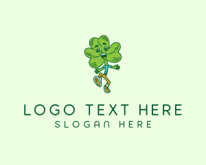 Kid - Happy Shamrock Clover logo design