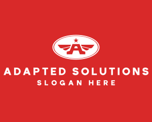 Captain Wings Letter A logo design