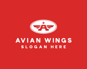 Captain Wings Letter A logo design