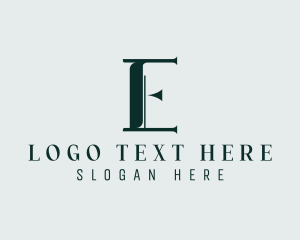 Letter E - Legal Advice Firm logo design