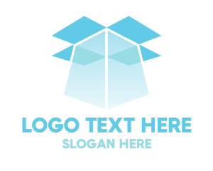 App - Blue Box Light logo design