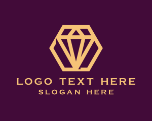 Glam - Diamond Luxe Jewelry logo design