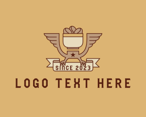 Latte - Eagle Coffee Wings logo design