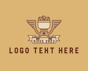 Cold Coffee - Eagle Coffee Wings logo design