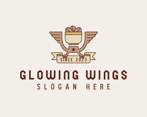 Eagle Coffee Wings logo design