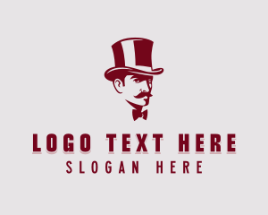 Grooming - Gentleman Tophat Fashion logo design