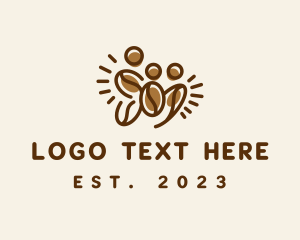 Cafe - Coffee Bean Family logo design