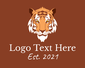 Tiger Head - Wild Safari Tiger logo design