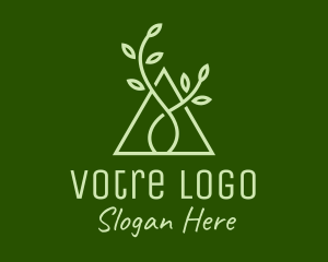 Tree Planting - Natural Triangle Seedling logo design