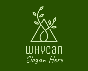 Plant - Natural Triangle Seedling logo design