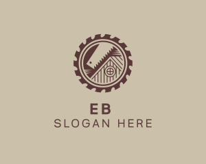 Saw Blade Log Cabin Logo