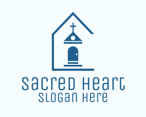 Catholic - Blue Catholic Chapel logo design