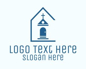 Blue Catholic Chapel Logo