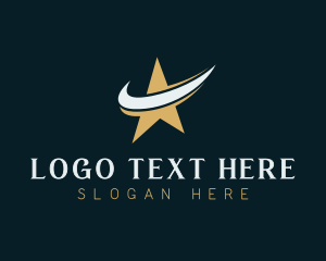 Star - Star Entertainment Agency Swoosh logo design