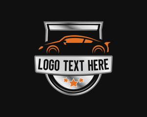 Driver - Stars Automotive Car Shield logo design