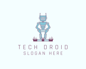 Droid - Robot Kiddie Toy logo design