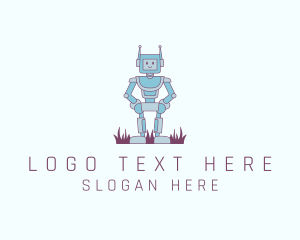Droid - Robot Kiddie Toy logo design