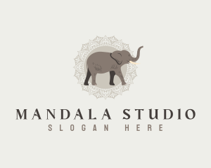 Mandala - Mandala Elephant Zoo logo design