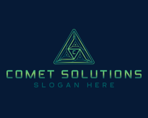 Software Digital Triangle logo design