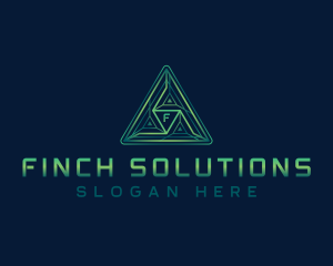 Software Digital Triangle logo design