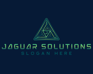 Software Digital Triangle logo design