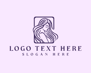 Stylist - Lady Cosmetic Hairstyle logo design