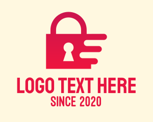Protect - Digital Security Lock logo design