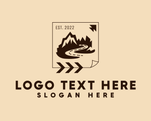 Trek - Mountain Trek Hiking logo design