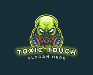 Toxic - Gas Mask Gaming logo design