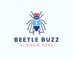 Business Fly Bug  logo design