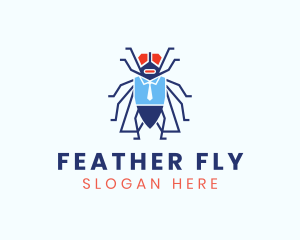 Business Fly Bug  logo design