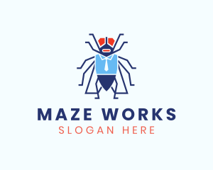 Business Fly Bug  logo design