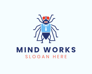 Business Fly Bug  logo design